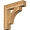 Ekena Millwork Westlake Block Rough Sawn Bracket, Western Red Cedar, 6"W x 30"D x 30"H BKT06X30X30WTL05RWR - alternate 1